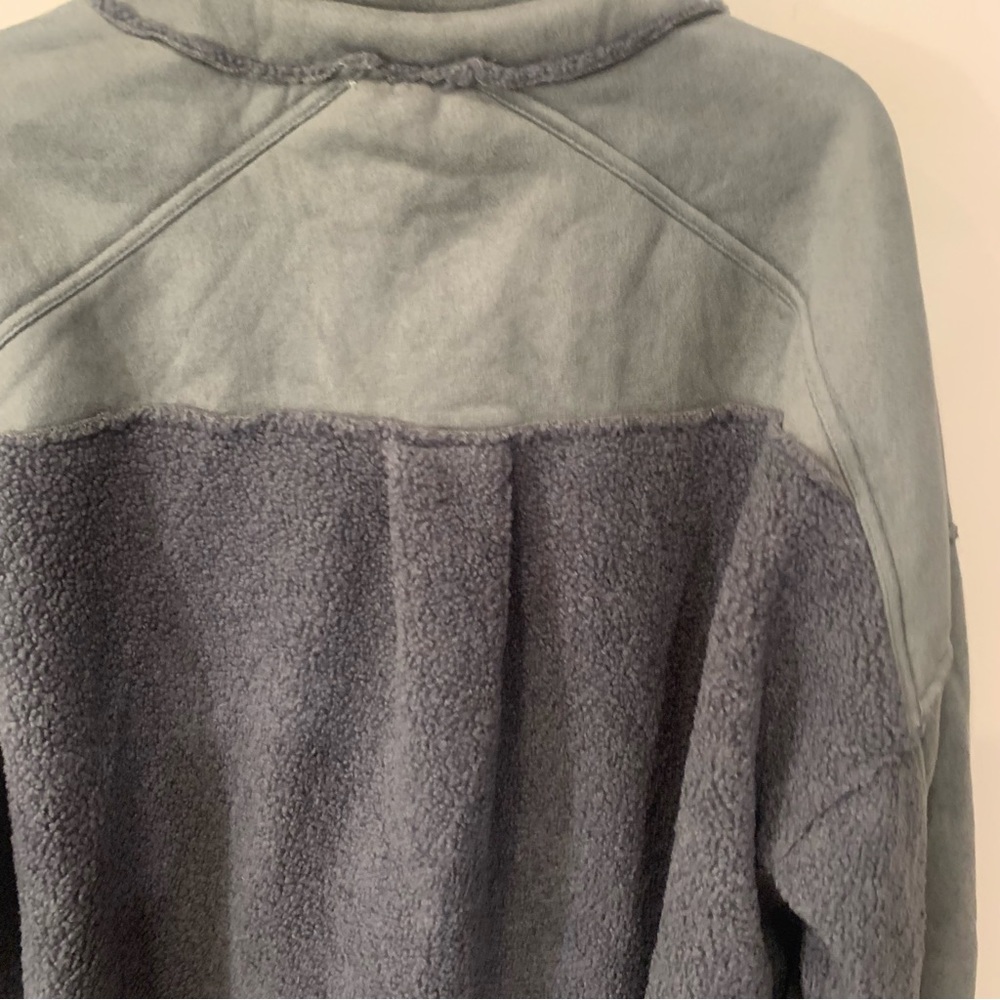 Listiele Faux Suede Sherpa Teddy Combo Patch Collared Jacket - Picture 11 of 15
